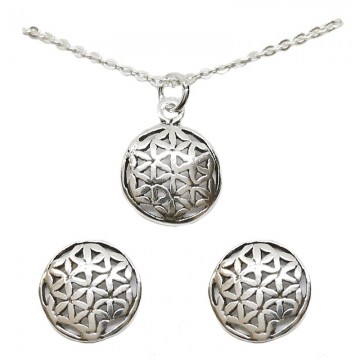 silver-necklace-and-earrings-set-flower-of-life