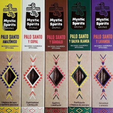 12 Packs incienso Mystic Spirit Tribal- Palo santo y salvia blanca Ethike Wholesale