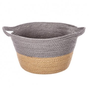 2x-natural-and-grey-paper-rope-basket-32x18cm