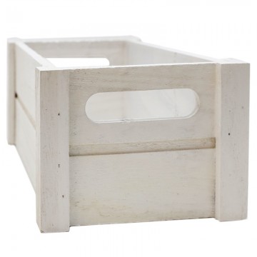 White wooden box 25x14x10.5cm Ethike Wholesale