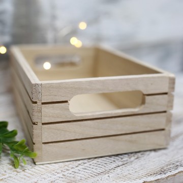 Natural wooden box lines...