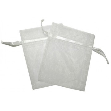 6x8 white 30 pcs organza bags