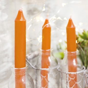 24 Candlesticks - pumpkin
