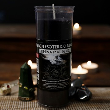 Black 3 pcs esoteric candle
