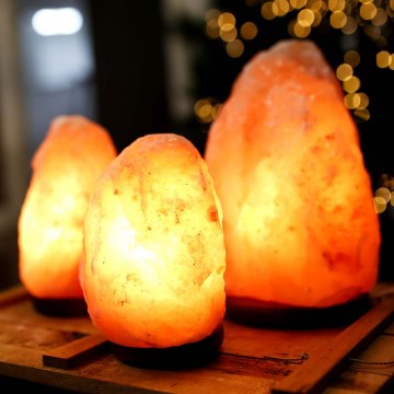 3 natural salt lamps 5-7 kg