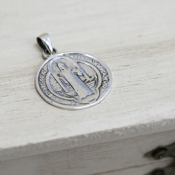 Silver pendant - Saint Benedict medal Ethike Wholesale