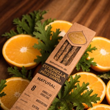 Pack 2 Natural Incense - Citronella Orange Palo Santo - Sagrada Madre Ethike Wholesale