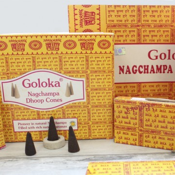 Nag champagne 12 pcs Goloka cones Ethike Wholesale