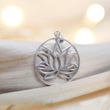 Lotus flower pendant 925...