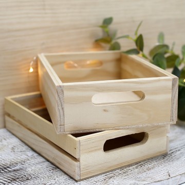 Natural wooden box...