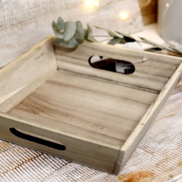 Square vintage wooden box...