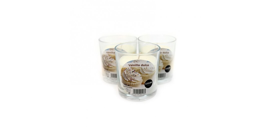 Perfumed candles vidrio in deco